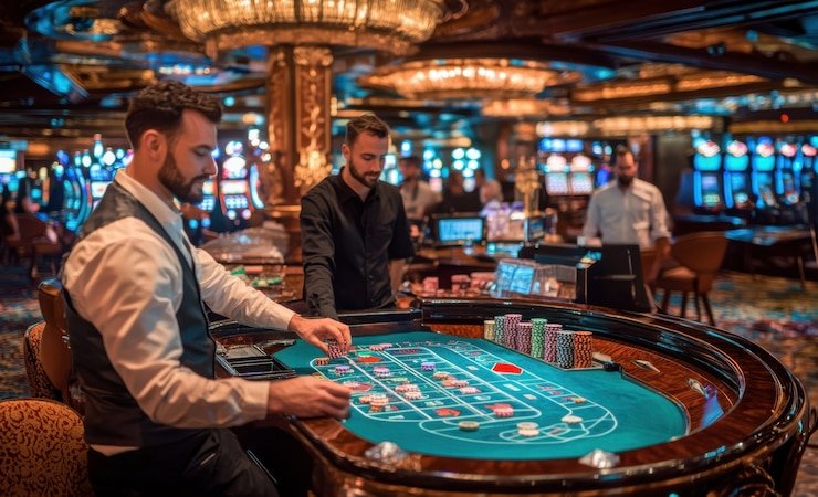 Ilustrasi gameplay sportsbook dan casino dengan keamanan tinggi di emon77